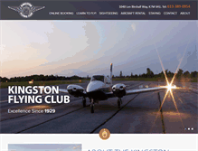 Tablet Screenshot of kingstonflyingclub.com